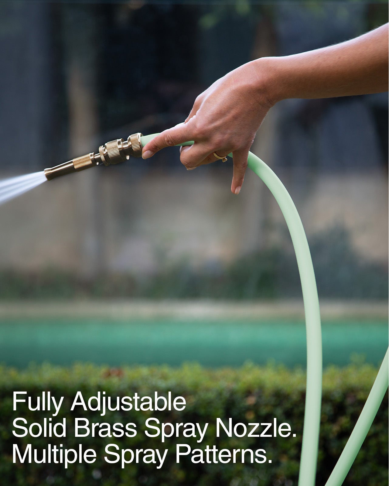 green garde spray hose Flexy Hybrid Flexible Garden Hose in Sage Green
