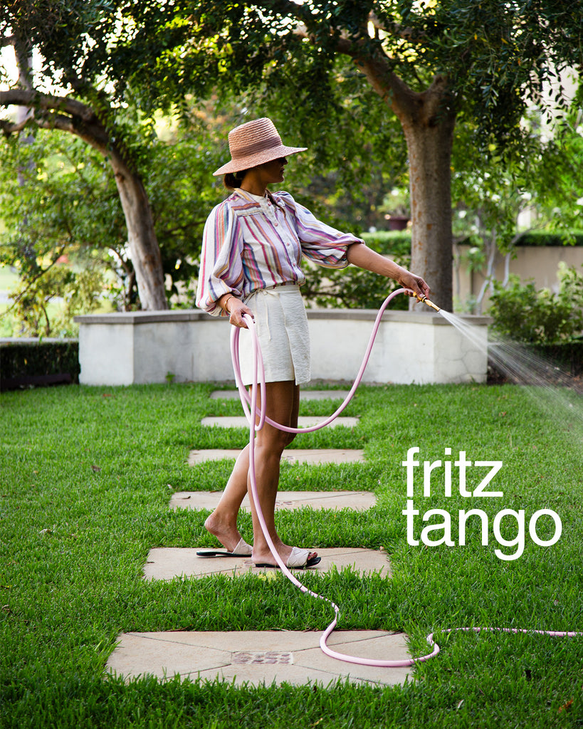 Flexy Hybrid Flexible Garden Hose in Pale Pink | Fritz Tango