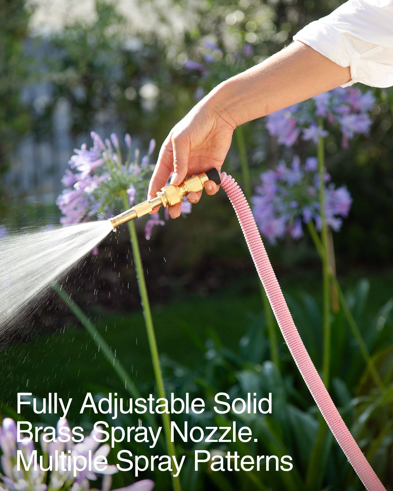 Softy Expandable Garden Hose in Pale Pink